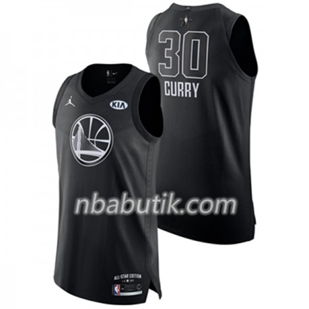 NBA Mænd Trøje Golden State Warriors Stephen Curry 30 2018 All Star Jordan Brand Sort Swingman